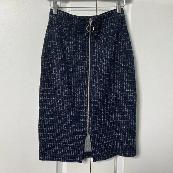 Anthropologie Maeve Blue Pencil Skirt  Womens XS - Picture 3 of 6